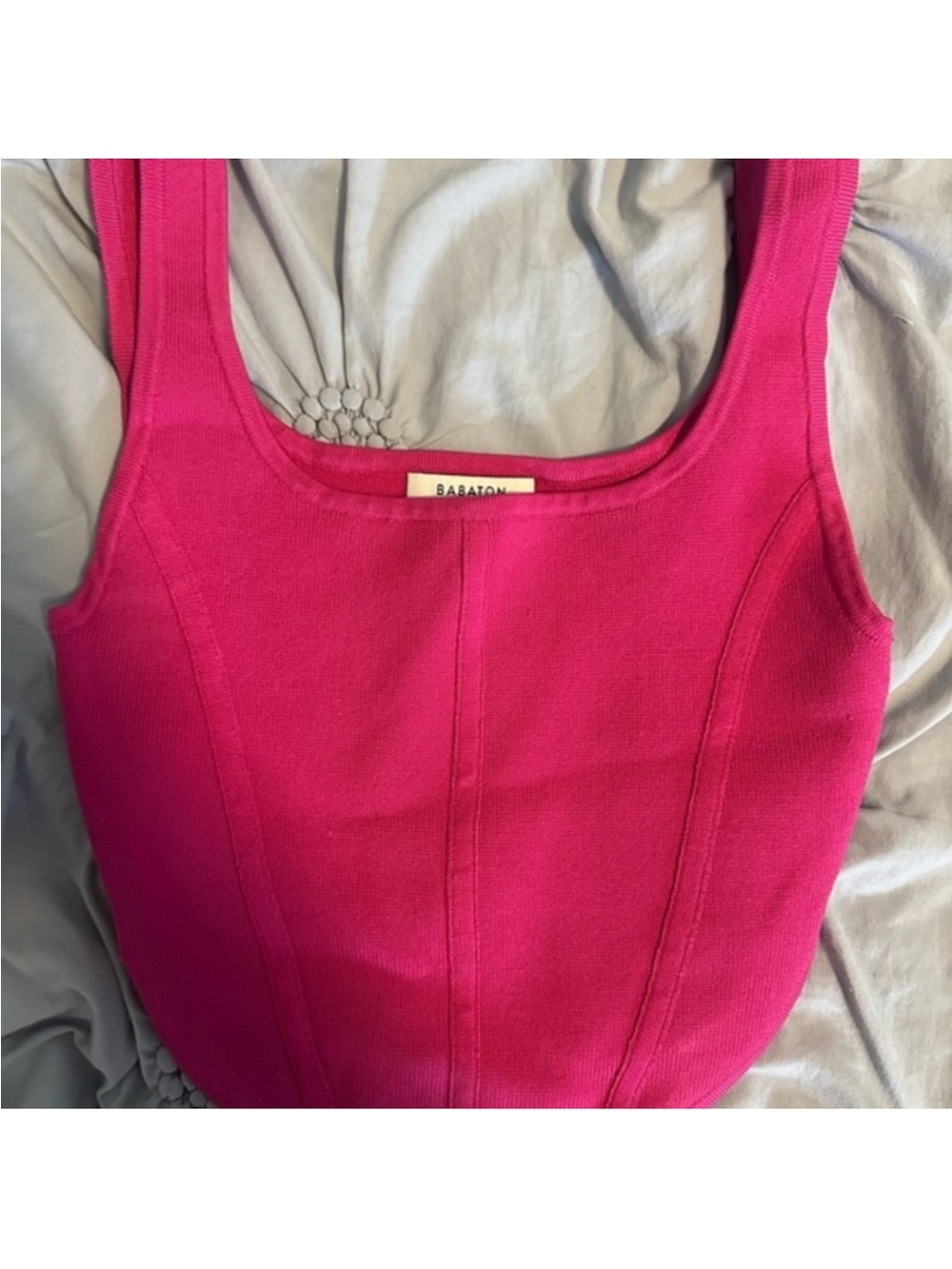 Babaton Fuchsia Knit Tank